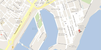 Mapa Guingueta de la Barceloneta